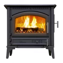 Poêle à bois Levante 10kW fonte Anthracite - LACUNZA Réf. 3000000117828