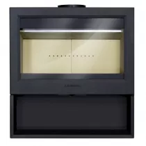 Poêle à bois Lugo 12kW fonte Anthracite - LACUNZA Réf. 3000001341345