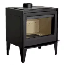 Poêle à bois Martina 7kW acier/fonte Anthracite - LACUNZA Réf. 3000001354307