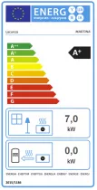 Poêle à bois Martina 7kW acier/fonte Anthracite - LACUNZA Réf. 3000001354307