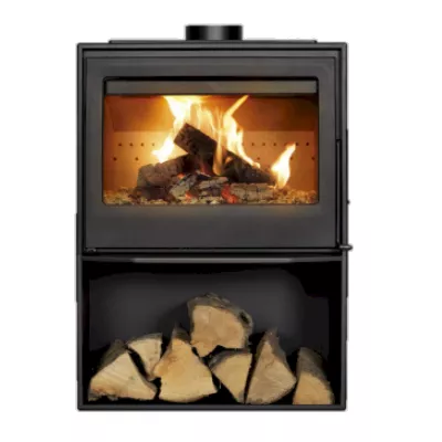 Po�le � bois Martina L 7kW acier/fonte Anthracite - LACUNZA R�f. 3000001356820