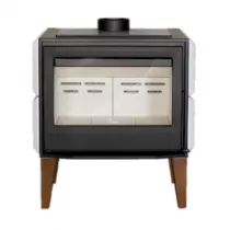 Poêle à bois Maule 7kW Anthracite - LACUNZA Réf. 3000001356851
