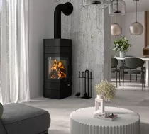 Poêle à bois Mondego 7kW acier Noir - ORANIER Réf. 568211