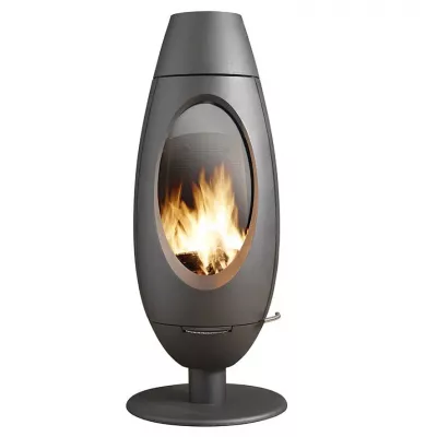 Po�le � bois ODE 10kW Anthracite - Invicta R�f.P914944