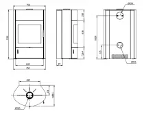 Poêle à bois OFEN 19 7.5kW Anthracite