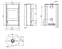 Poêle à bois OFEN 19 7.5kW Anthracite