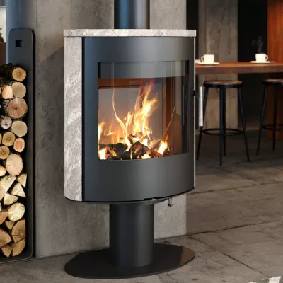 Po�le � bois OFEN 20 6kW Anthracite / pierre Ollaire