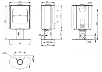 Poêle à bois OFEN 21 6kW Noir
