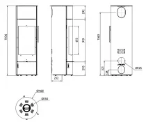 Poêle à bois OFEN 23 5.7kW Noir
