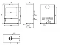 Poêle à bois OFEN 25 6.8kW Noir