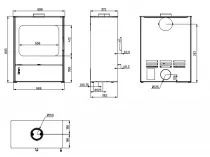 Poêle à bois OFEN 25 6.8kW Noir
