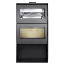 Poêle à bois Oslo 11.5kW acier Anthracite - LACUNZA Réf. 3000001340119