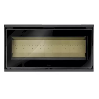 Po�le � bois Paris 1000 mural 11kW acier Anthracite - LACUNZA R�f. 3000001350408