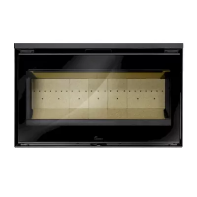 Po�le � bois Paris 800 mural 10kW acier Anthracite - LACUNZA R�f. 30000001346739