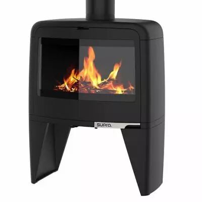 Po�le � bois Paul haut 10kW Noir - SUPRA R�f. FR9016000B