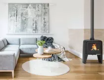 Poêle à bois Paul haut 10kW Noir - SUPRA Réf. FR9016000B