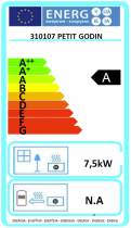 Poêle à bois Petit Godin 310105 7.5 kW décor fonte Sahara