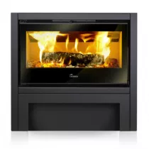 Poêle à bois Platinum 800 12.5kW acier Noir - LACUNZA Réf. 3000000128480