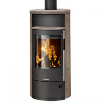 Poêle à bois Polar Neo 4 5.5kW acier Noir céramique Grappa - ORANIER Réf. 556487