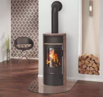 Poêle à bois Polar Neo 4 5.5kW acier Noir céramique Grappa - ORANIER Réf. 556487