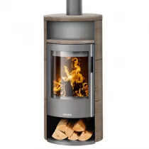 Poêle à bois Polar Neo 6 6.5kW acier Gris céramique Grappa - ORANIER Réf. 556683
