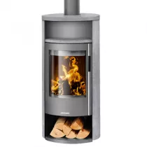Poêle à bois Polar Neo 6 6.5kW acier Gris pierre Ollaire - ORANIER Réf. 556622