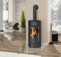 Poêle à bois Polar Neo 6 6.5kW acier Noir - ORANIER Réf. 556611