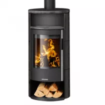 Poêle à bois Polar Neo 6 6.5kW acier Noir céramique Namib - ORANIER Réf. 556684