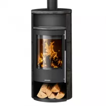 Poêle à bois Polar Neo 8 8kW acier Noir céramique Namib - ORANIER Réf. 556884
