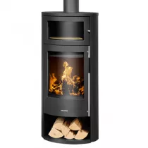 Poêle à bois Polar Neo Bakeri 6kW acier Noir - ORANIER Réf. 556511