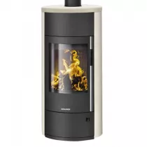 Poêle à bois Polar Neo Vantage W+ 6.5kW acier Noir pierre Crème - ORANIER Réf. 556787