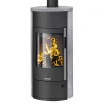 Poêle à bois Polar Neo Vantage W+ 6.5kW acier Noir pierre Ollaire - ORANIER Réf. 556723