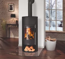 Poêle à bois Polar Neo W+ 8kW acier Noir - ORANIER Réf. 556911