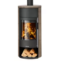 Poêle à bois Polar Neo W+ 8kW acier Noir céramique Grappa - ORANIER Réf. 556987