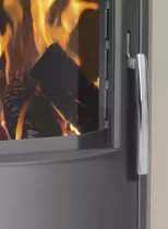 Poêle à bois Pori 7 6.5kW acier Noir - ORANIER Réf. 557711