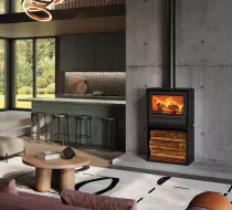 Po&ecirc;le &agrave; bois Riva2 66 Freestanding 8.1kW Noir mat - STOVAX R&eacute;f. 723-235