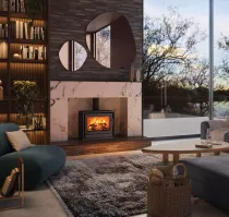 Po&ecirc;le &agrave; bois Riva2 66 Freestanding 8.1kW Noir mat - STOVAX R&eacute;f. 723-235