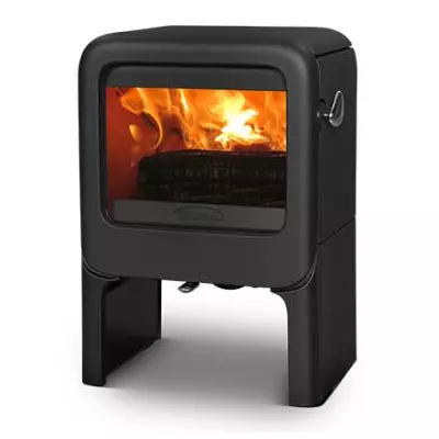 Po�le � bois Rock 7kW fonte laqu�e Noir - DOVRE R�f. ROCK350TB/B