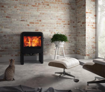 Poêle à bois Rock 7kW fonte laquée Noir - DOVRE Réf. ROCK350TB/B