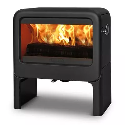 Po�le � bois Rock 9kW fonte laqu�e Noir - DOVRE R�f. ROCK500TB/B