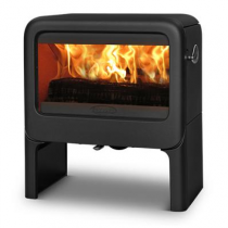 Poêle à bois Rock 9kW fonte laquée Noir - DOVRE Réf. ROCK500TB/B