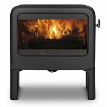 Poêle à bois Rock 9kW fonte laquée Noir - DOVRE Réf. ROCK500TB/B