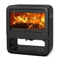 Poêle à bois Rock 9kW fonte laquée Noir - DOVRE Réf. ROCK500WB/B