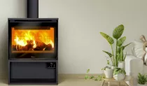 Poêle à bois Roma 700 10kW acier Anthracite - LACUNZA Réf. 30000021170000
