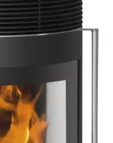 Poêle à bois Rota 2.0 5.5kW acier Noir - ORANIER Réf. 579310