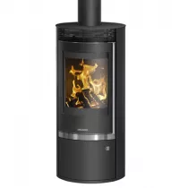 Poêle à bois Rota Top 2.0 5.5kW acier Noir - ORANIER Réf. 579350