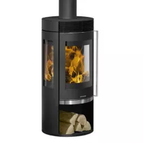 Poêle à bois Rota Tre 2.0 5.5kW acier Noir - ORANIER Réf. 579410