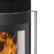 Poêle à bois Rota Tre 2.0 5.5kW acier Noir - ORANIER Réf. 579410