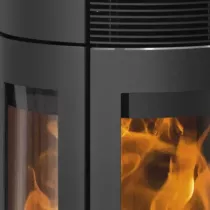 Poêle à bois Rota Tre 2.0 5.5kW acier Noir - ORANIER Réf. 579410