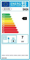 Poêle à bois Saga 101 7kW fonte Noir - DOVRE Réf. SAGA101/B